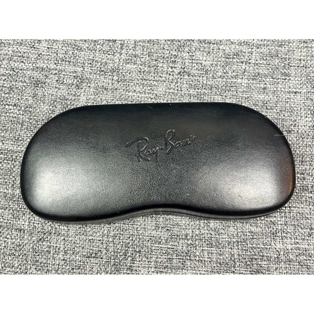 Ray-Ban‎ Black Hard Clamshell Sunglasses Case with New Cleaning Cloth Accessory